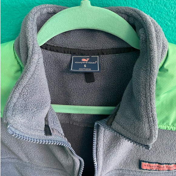 Vineyard Vines Blue Fleece Full Zip Winter Vest Women's Small - Picture 5 of 10